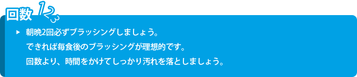 ����2��K���u���b�V���O���܂��傤�B�ł���Ζ��H��̃u���b�V���O�����z�I�ł��B�񐔂��A���Ԃ������Ă������艘��𗎂Ƃ��܂��傤�B